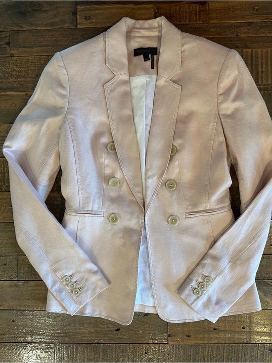 Donna Karan Jackets & Blazers - Donna Karan New York Ligh Pink Linen Blend Blazer XXS Like New